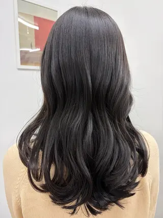 ロング カラー ENV 船橋 佐久間 彩のヘアスタイル