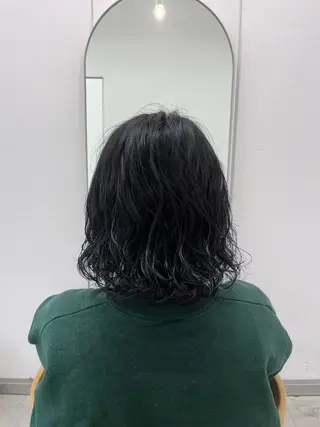 ミディアム パーマ 🌹花屋併設🌹 横山 洋幸のヘアスタイル