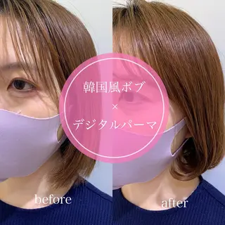 ショート パーマ 垢抜けヘア🐰 専門のヘアスタイル