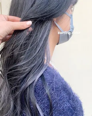 ロング カラー ブリーチなしWカラー ／レイヤー🎀マリノのヘアスタイル