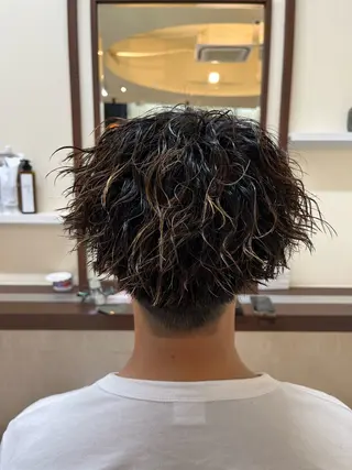 ショート パーマ メンズ 🧊メンズ特化🧊 高木航希のヘアスタイル