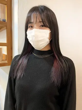 ロング カラー パーマ ヘアアレンジ メンズ nishi fuyumiのヘアスタイル