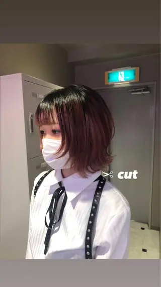 ショート カラー パーマ ヘアアレンジ メンズ キッズ ネイル マツエク・マツパ KANAMI 🌏のヘアスタイル