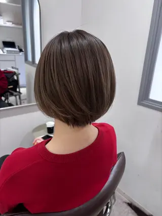 ショート カラー 渋谷|透明感カラー 🫧🤍|rinaのヘアスタイル