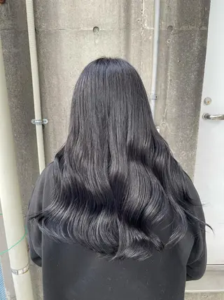 ロング カラー ヘアアレンジ 縮毛矯正/髪質改善/ ブリーチ毛/木元渓太のヘアスタイル
