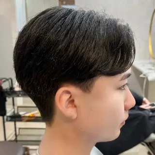 メンズ ニュアンスパーマ🌀 毛流れ🩶イザベラのヘアスタイル