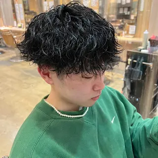 パーマ メンズ マンツーマン×半個室 まちだきょうすけのヘアスタイル