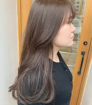 ロング カラー ハブヘアー ハブヘアーのヘアスタイル