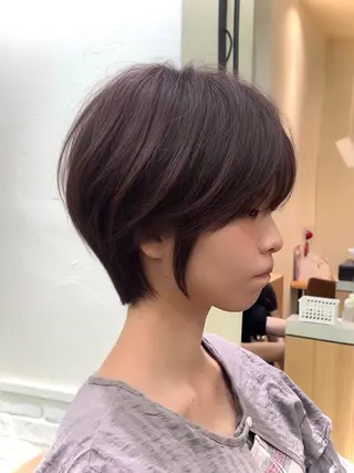 ショート カラー ショート上手い人/ 銀座/なかじのヘアスタイル