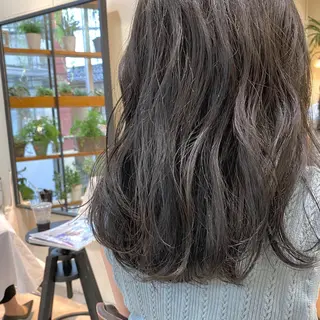セミロング カラー ヘアアレンジ 【ダメージレス施術】 【透明感】北村 拓也のヘアスタイル