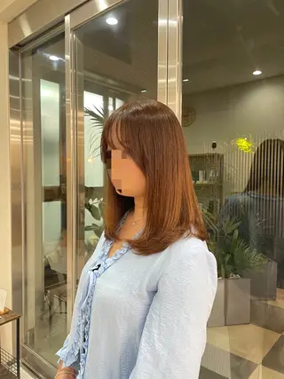 ミディアム レイヤーカット 🌱 はるかのヘアスタイル