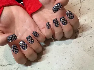 ネイル 韓国/ワンホン/長さ 出しつけ放題🎀のネイルデザイン