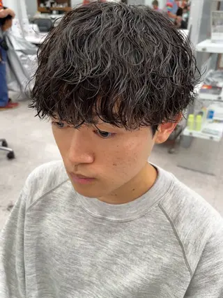 パーマ メンズ 🍐シャドウパーマ メンズ特化/守岡🍐のヘアスタイル