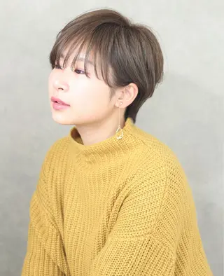 ショート カラー パーマ ヘアアレンジ ROOTS martinのヘアスタイル