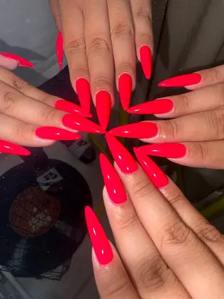 ネイル 33nail✴️栄 スミレ❇️Gel-xのネイルデザイン