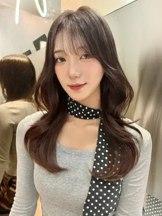 ロング カラー ヘアアレンジ 大宮縮毛矯正🩵 レイヤー 佐藤和のヘアスタイル