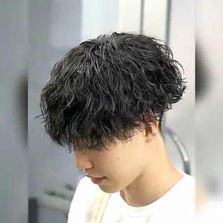 パーマ メンズ 【OVARL】メンズ パーマ/さかしょーのヘアスタイル