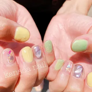 ネイル 地爪育成💅 kanaoanailのネイルデザイン