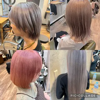 セミロング カラー 松井 敬太郎のヘアスタイル