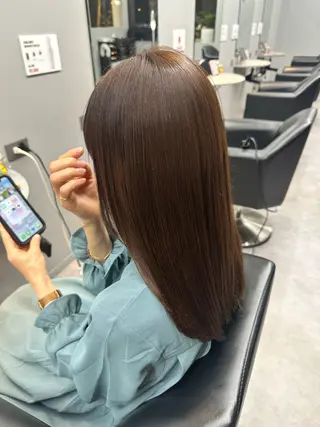 セミロング 似合わせ/赤み消し color🫧ひかりのヘアスタイル