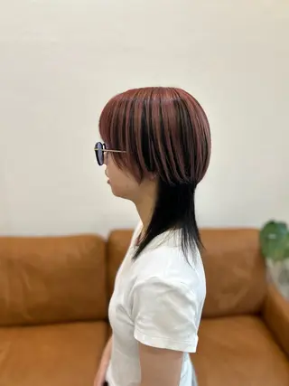 セミロング カラー 堀 大輔のヘアスタイル