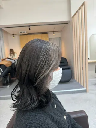 ミディアム カラー 田代 祐太のヘアスタイル