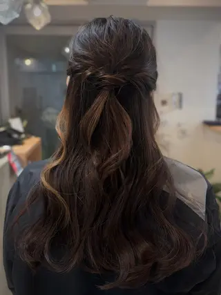 ロング ヘアアレンジ cana 札幌レイヤースタイルのヘアスタイル