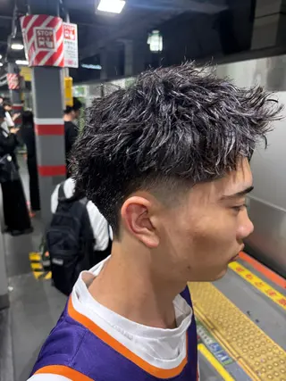 パーマ 渋谷／メンズ特化/ リュートのヘアスタイル