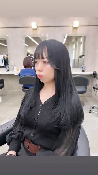 ロング カラー パーマ ヘアアレンジ メンズ 上品＆韓国風 🥀海心🥀のヘアスタイル