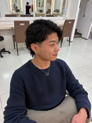 パーマ メンズ keany錦糸町 ハセベユウのヘアスタイル