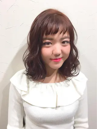 ショート ミディアム セミロング カラー ヘアアレンジ 柔らか垢抜けｶﾗｰと ｶｯﾄ🫧ASUKAのヘアスタイル