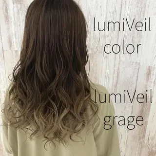 セミロング カラー Oopsレイヤー 加藤澄都のヘアスタイル