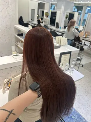 ロング カラー 𝐑𝐈𝐎ྀིのヘアスタイル