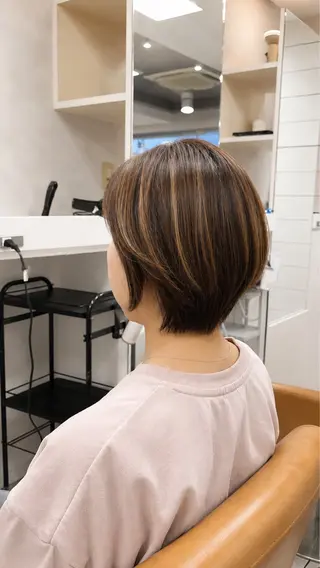 ショート カラー 似合わせ/33歳 /店長   村上直也のヘアスタイル