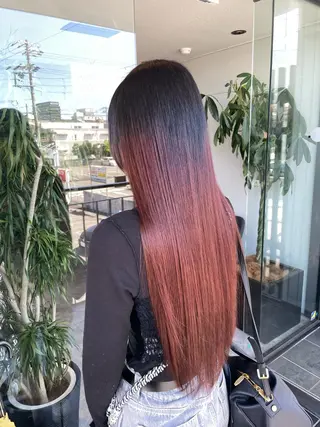 ロング カラー 谷口 優希のヘアスタイル