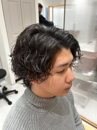パーマ メンズ 🫧艶髪ボブ🫧 チカのヘアスタイル