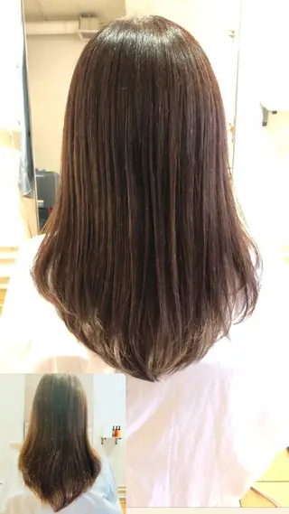 ロング 松川 紀代のヘアスタイル