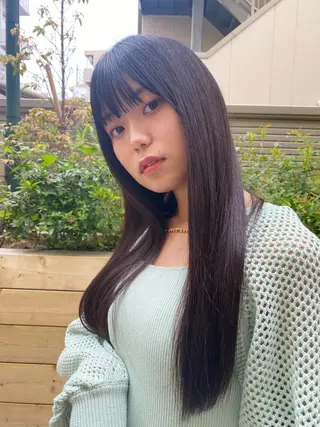 ロング 髪質改善 阿部のヘアスタイル