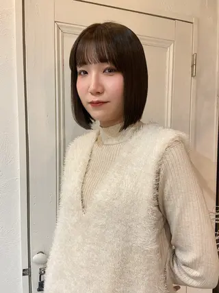 ミディアム カラー 吉川 このはのヘアスタイル