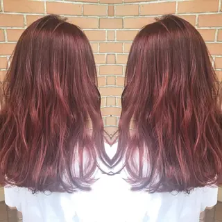ミディアム カラー パーマ ヘアアレンジ メンズ キッズ ネイル マツエク・マツパ サロンドミルク 渋谷高比良のヘアスタイル