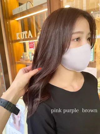 ロング カラー 清水 ちひろ ✄トップスタイリストのヘアスタイル
