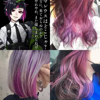 セミロング 原宿サロン代表 デザインカラー伊藤卓のヘアスタイル
