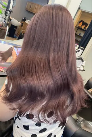 セミロング カラー 艶髪ハイトーン💎 Rukumoのヘアスタイル