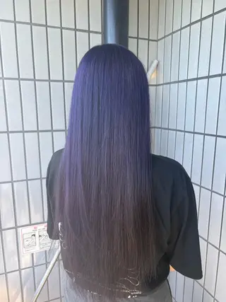 ロング カラー ナチュラルカラー/ ハイトーン AMIのヘアスタイル