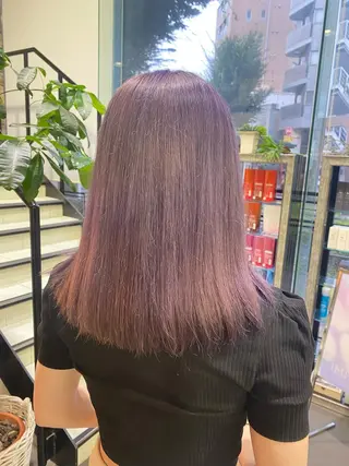 セミロング カラー ヘアアレンジ TSUNA 🌙 Lim 五反田のマツエク・マツパデザイン