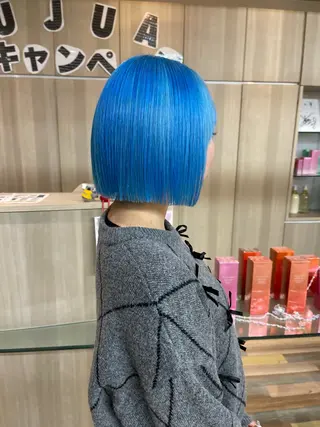 ショート カラー 野田頭 心🌿/ボブ レイヤー/艶カラーのヘアスタイル