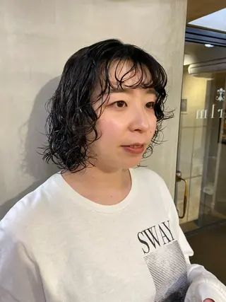 ショート パーマ 齋藤 リクのヘアスタイル