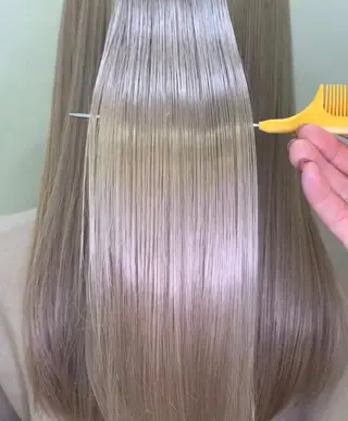 ロング カラー ヘアアレンジ TSUNA 🌙 Lim 五反田のマツエク・マツパデザイン