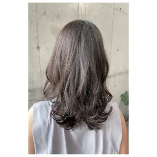 セミロング カラー パーマ ヘアアレンジ メンズ キッズ TopStylist ✂︎ YUKAのヘアスタイル