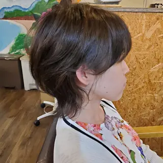 ショート カラー 韓国風レイヤーカット 上手く丁寧早い/マツのヘアスタイル
